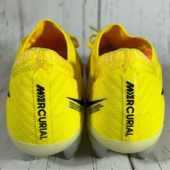 Nike Zoom Mercurial Vapor 15 Elite SG Pro Cleats Yellow Mens Size 6 DJ5168-781 - Picture 5 of 10